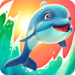 Dolphy Dash Adventure in Water World Logo