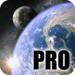 Earth Moon in HD Gyro 3D PRO Parallax Wallpaper Logo
