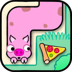 한 줄 그리기 - 배고픈 동물 0.4.2 버그판 1 Hungry Animals Logo