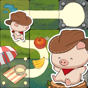 아기돼지 길찾기 대모험 1.0.6 버그판 1 Piglets Slidey Picnic Logo