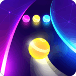 dancing road color ball run logo