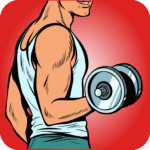 dumbbell home workout app logo