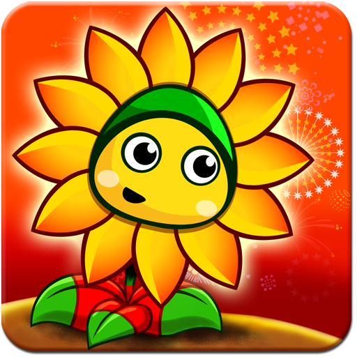 flower zombie war logo
