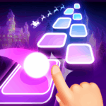 tiles hop music ball game