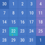 캘린더 위젯 월간 달력일정별 보기