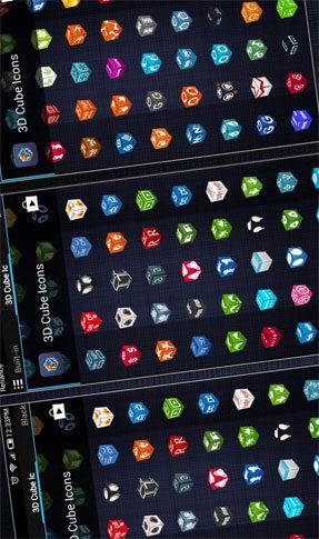 3D Cube Icons APEX/NOVA/GO/ADW – 3D 큐브 아이콘 APEX/NOVA/GO/ADW 2.5.0 3