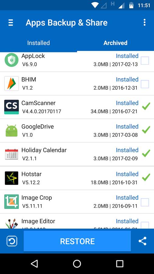 APK Backup/Share/Restore PRO – APK 백업/공유/복원 PRO (프로) 1.0 2