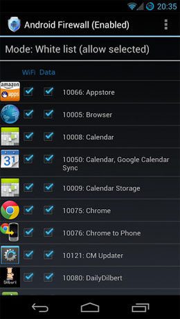 Android Firewall – 안드로이드 방화벽 2.3.5 1