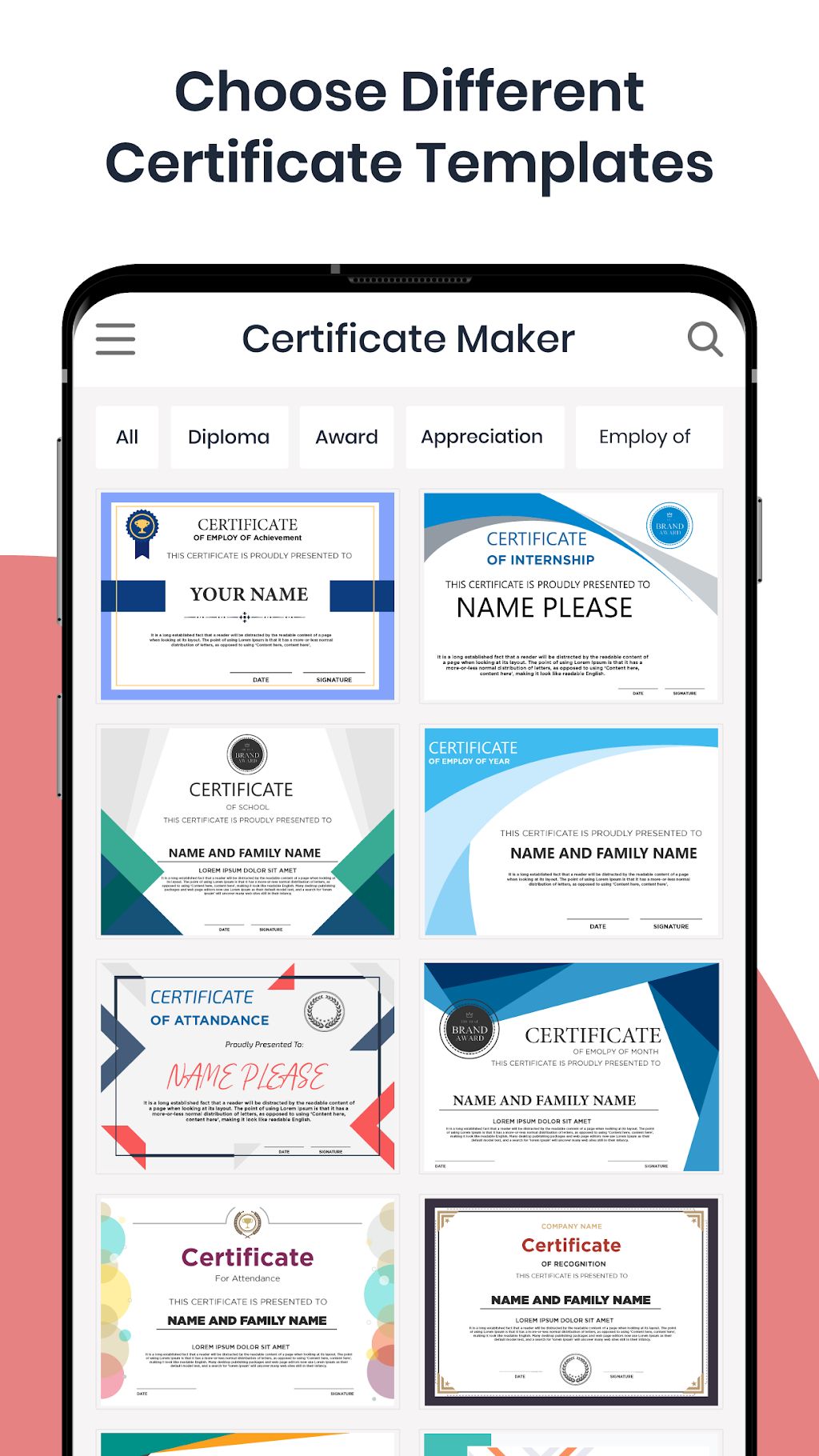 Certificate Maker Certificate Generator App – 증명서 제작기 증명서 생성기 앱 (프리미엄) 4.9.4 1