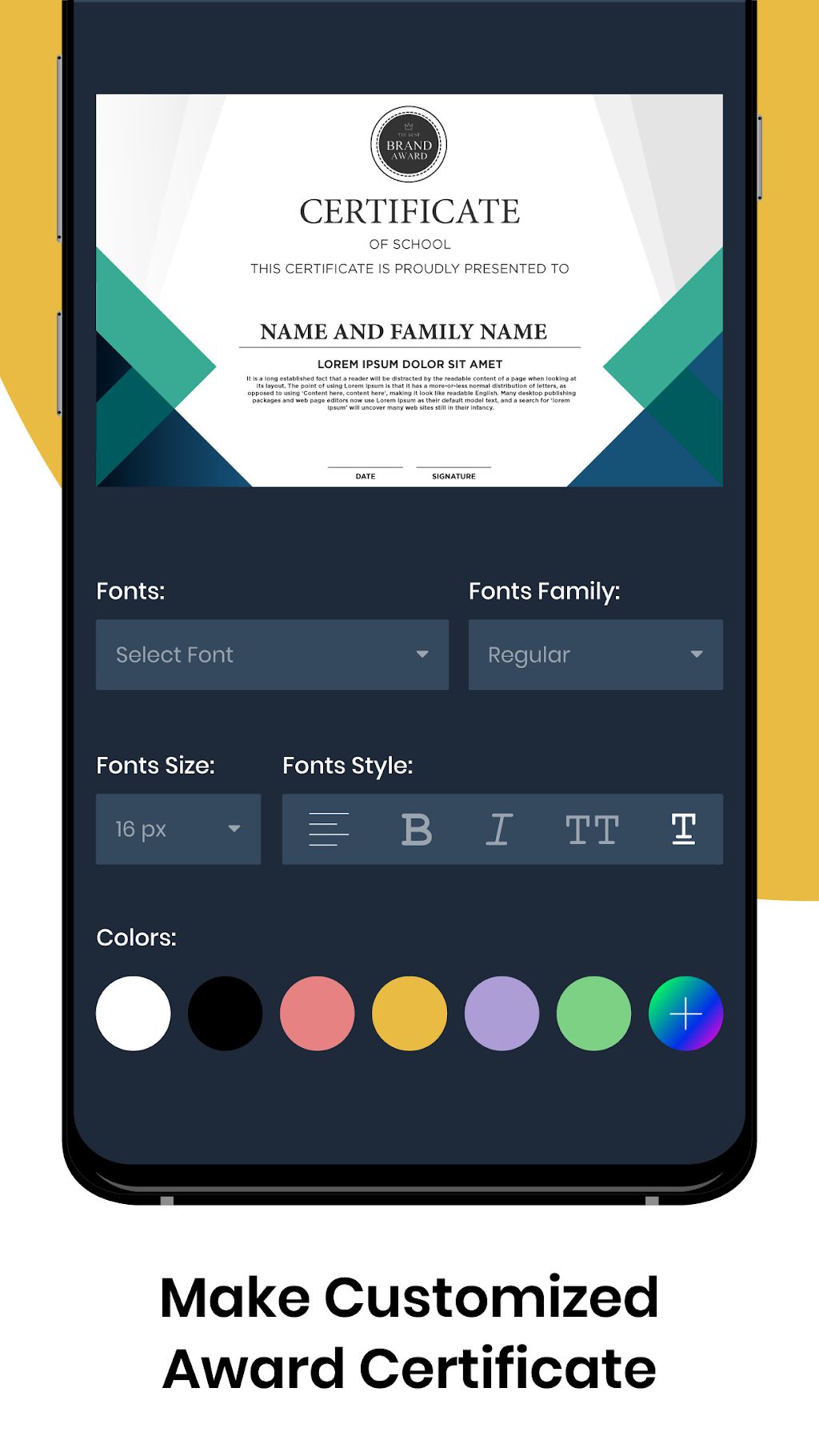 Certificate Maker Certificate Generator App – 증명서 제작기 증명서 생성기 앱 (프리미엄) 4.9.4 2