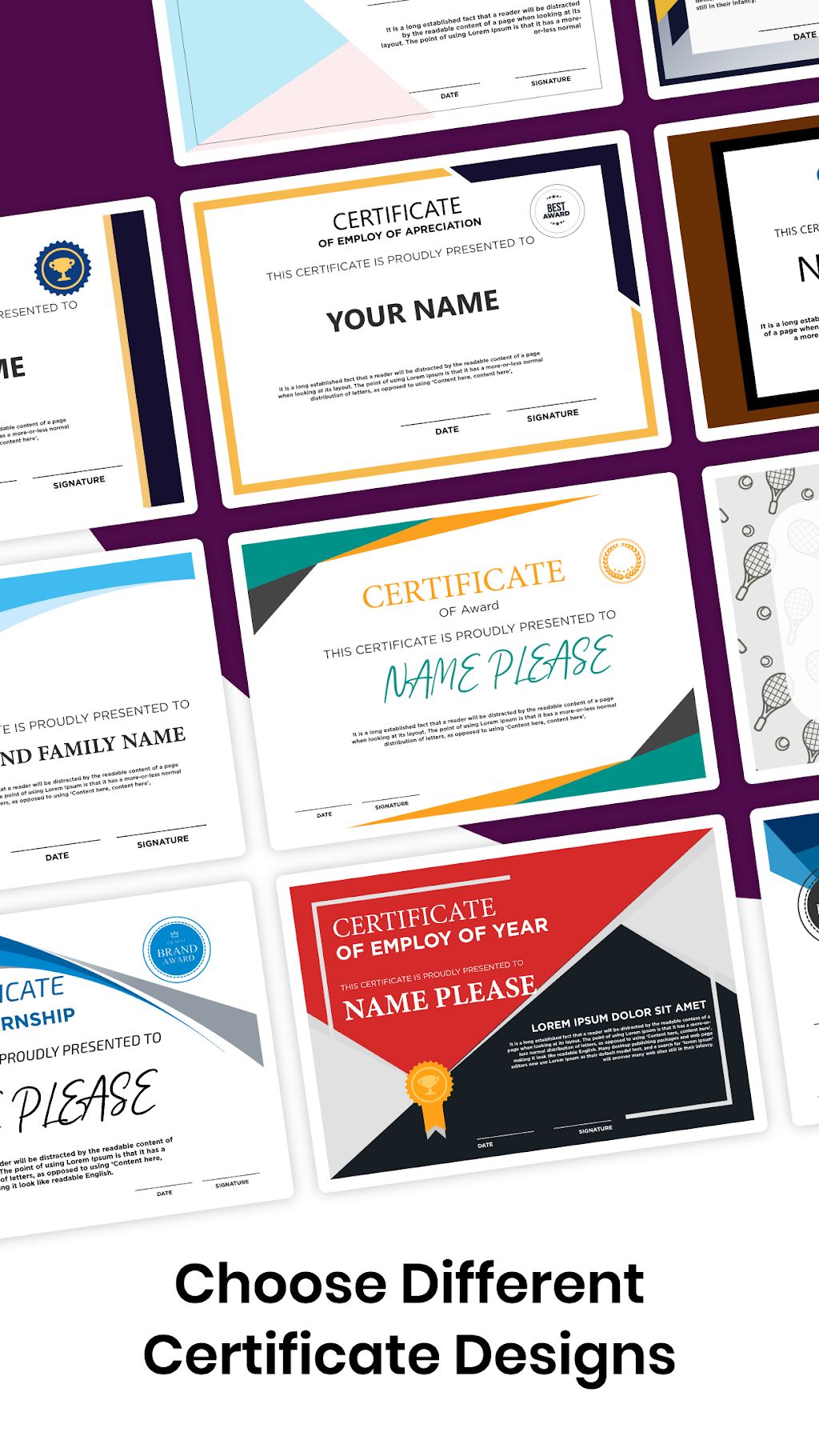 Certificate Maker Certificate Generator App – 증명서 제작기 증명서 생성기 앱 (프리미엄) 4.9.4 8
