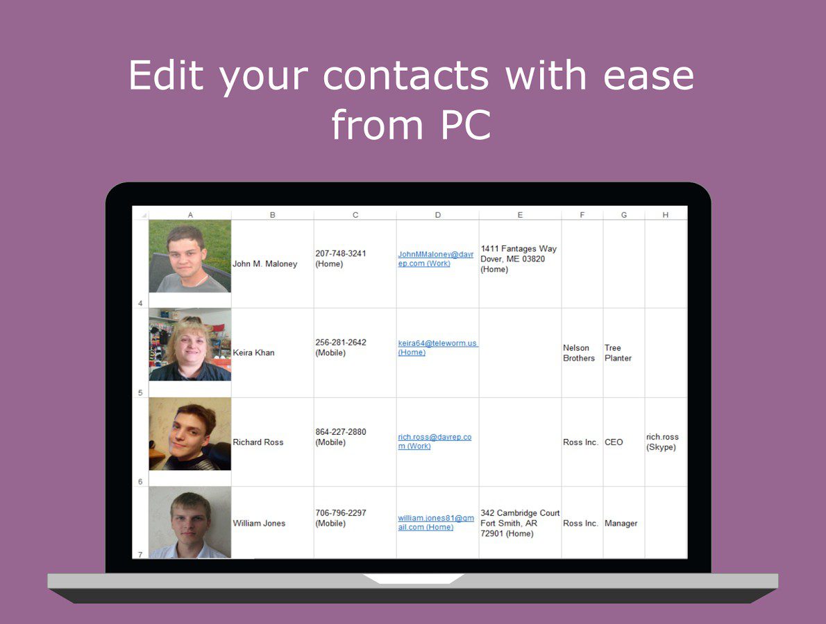 Contact Excel Export – 연락처 엑셀 내보내기 1.1 5
