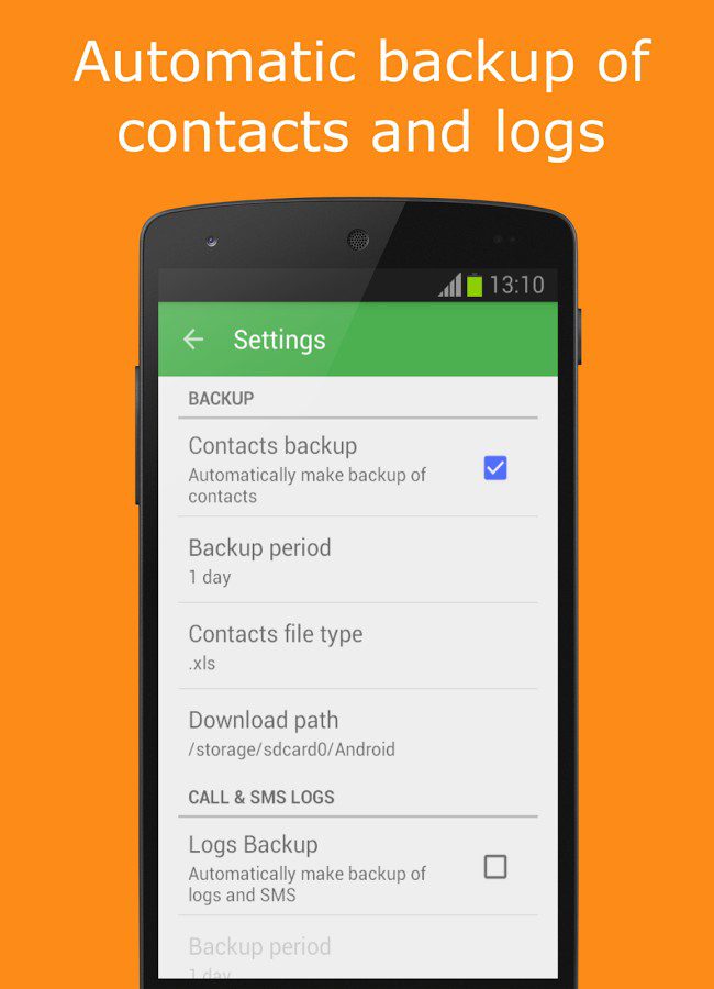 Contact Excel Export – 연락처 엑셀 내보내기 1.1 2
