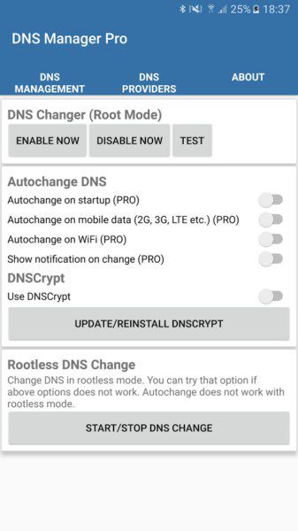 DNS Manager Pro (DNSCrypt) – DNS 관리자 프로 (DNSCrypt) (프로) 1.8.0 1