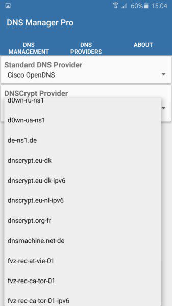 DNS Manager Pro (DNSCrypt) – DNS 관리자 프로 (DNSCrypt) (프로) 1.8.0 2