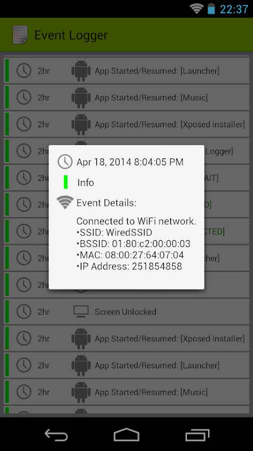 Event Logger PRO – برنامه ذخیره تمام رویداد ها اندروید ! – 이벤트 로거 PRO (프로) 1.3.3 2