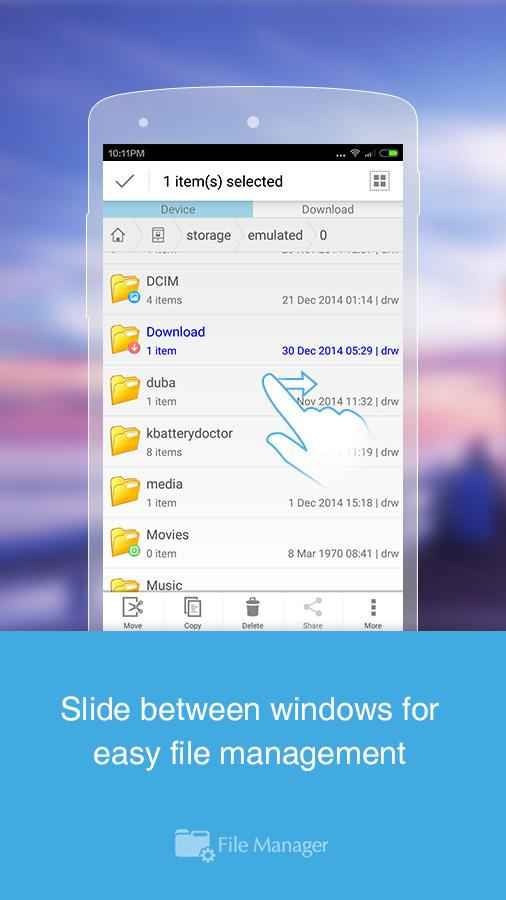 File Manager (File transfer) – 파일 관리자 (파일 전송) 2.7.7 2