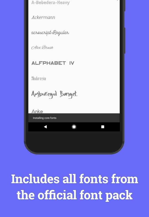 Font Pack for OfficeSuite – 오피스스위트용 글꼴 팩 1.2 4