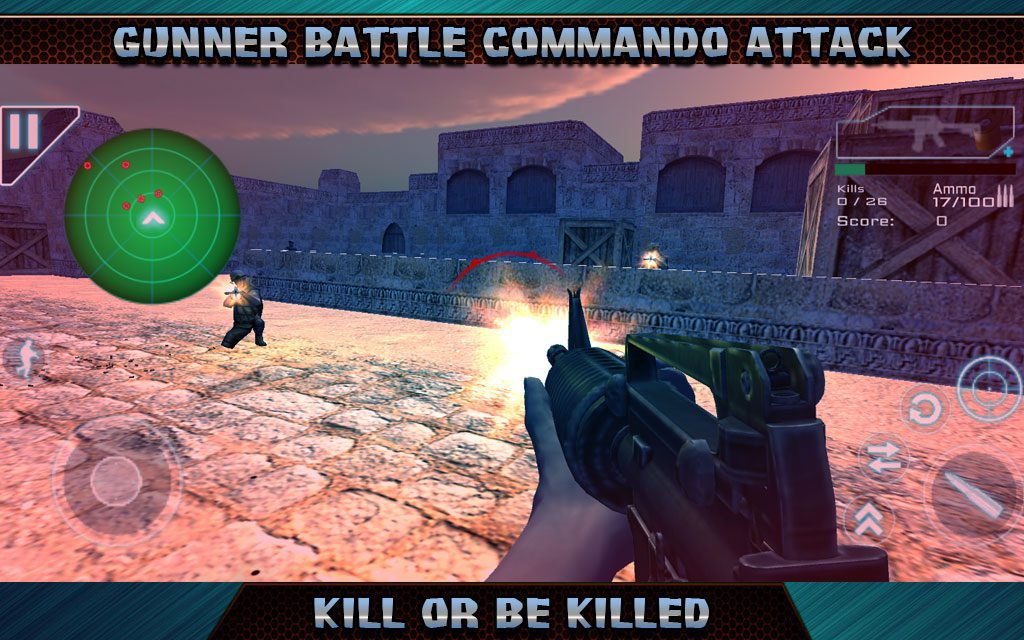Gunner Battle Commando Attack – 건너 배틀 코만도 공격 5.58 버그판 1