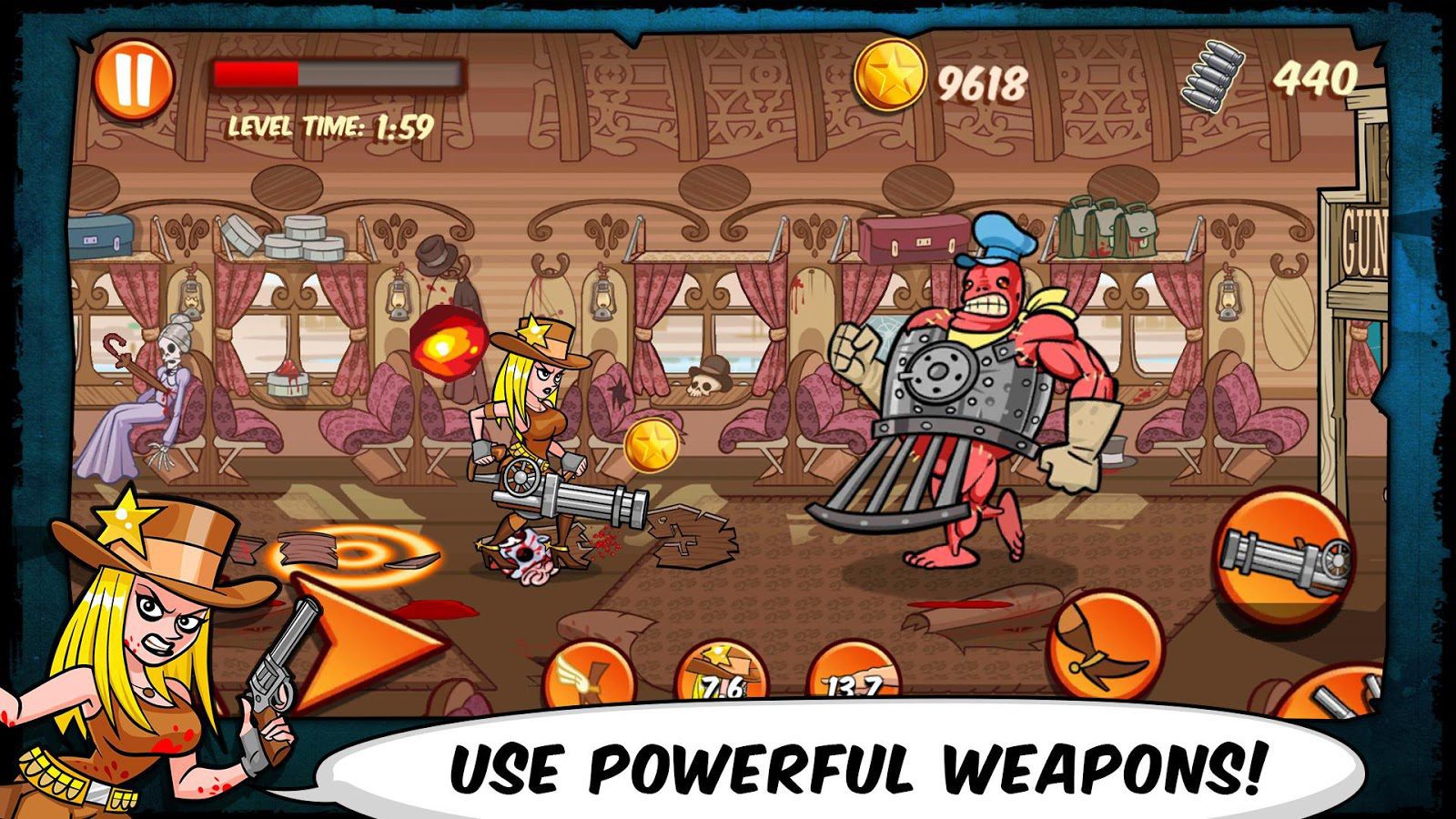 Jane Wilde: Wild West Undead Arcade Shooter – 제인 와일드: 와일드 웨스트 언데드 아케이드 슈터 2.262 버그판 2