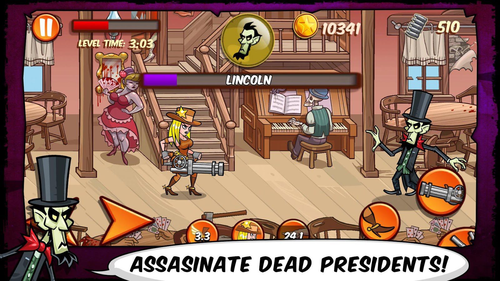 Jane Wilde: Wild West Undead Arcade Shooter – 제인 와일드: 와일드 웨스트 언데드 아케이드 슈터 2.262 버그판 3