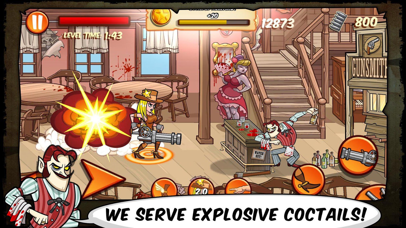 Jane Wilde: Wild West Undead Arcade Shooter – 제인 와일드: 와일드 웨스트 언데드 아케이드 슈터 2.262 버그판 4