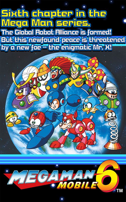MEGA MAN MOBILE 1-6 – 메가맨 모바일 1-6 1.00 1