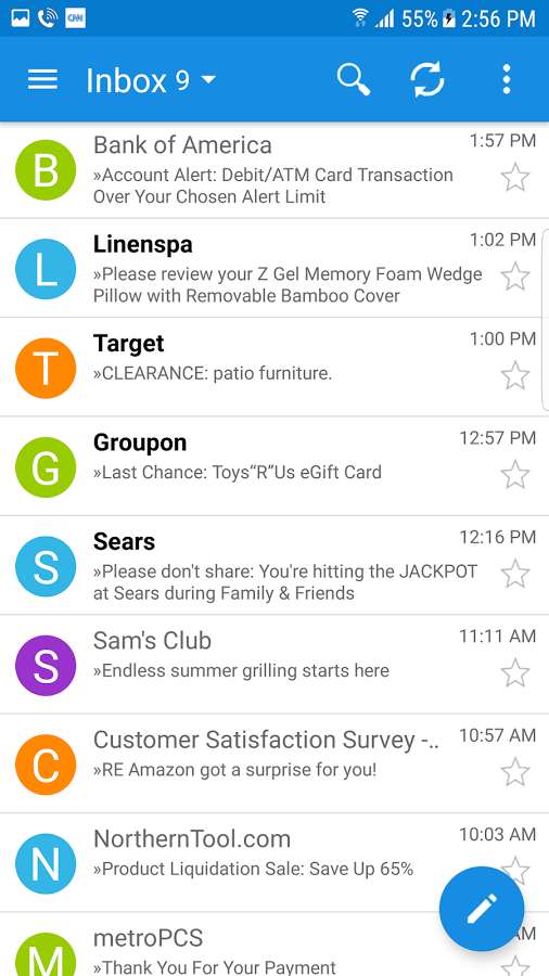 Mail Pro -> All Email Providers – 메일 프로 -> 모든 이메일 제공업체 (프로) 5.123 2
