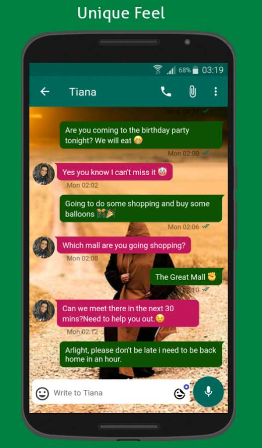 Niaje Messenger SMS & MMS Full – 니아제 메신저 SMS & MMS 풀 (풀) 3.0.3 7