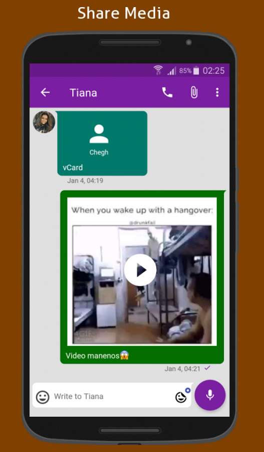 Niaje Messenger SMS & MMS Full – 니아제 메신저 SMS & MMS 풀 (풀) 3.0.3 6