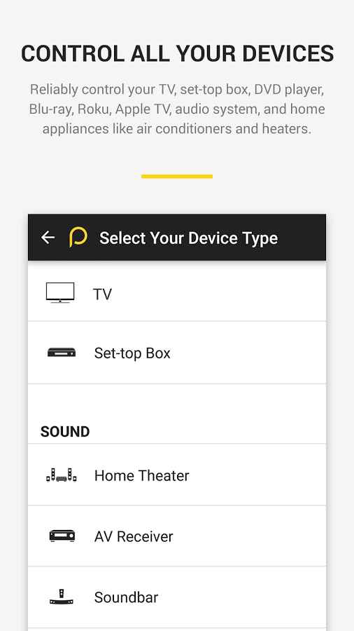 Peel Universal Smart TV Remote Control Pro – 필 유니버설 스마트 TV 리모컨 프로 (프로) 10.7.7.0 1