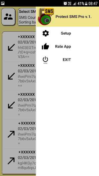 Protect SMS Pro -Lock and Send SMS -En/De Crypt – 프로텍트 SMS 프로 – 잠금 및 SMS 전송 – 암호화/복호화 (프로) 4.0.0 4