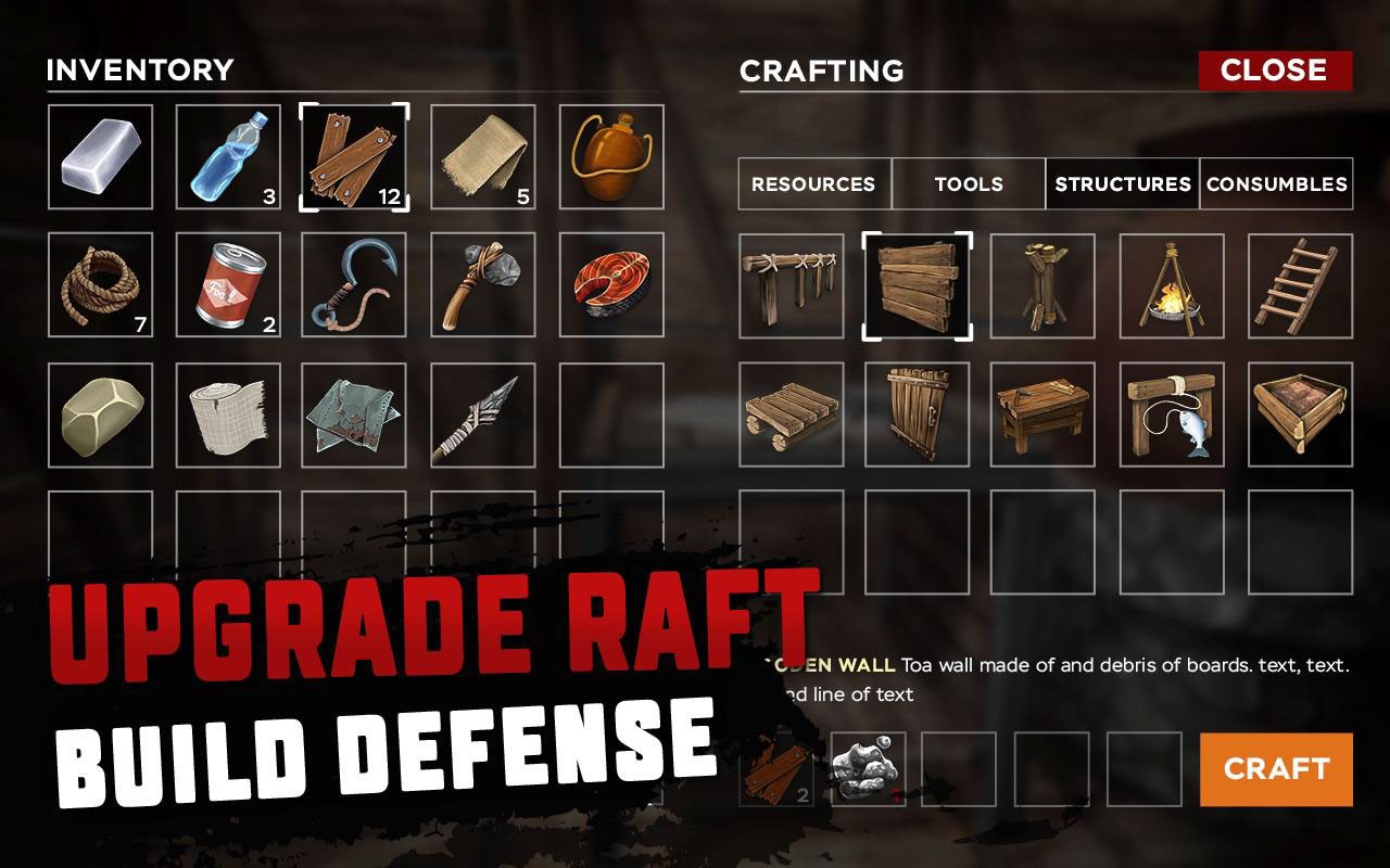 RAFT: Original Survival Game – RAFT: 오리지널 생존 게임 1.49 버그판 4
