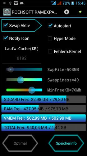 ROEHSOFT RAM Expander (SWAP) – 로에소프트 RAM 확장기 (스왑) 3.76 3