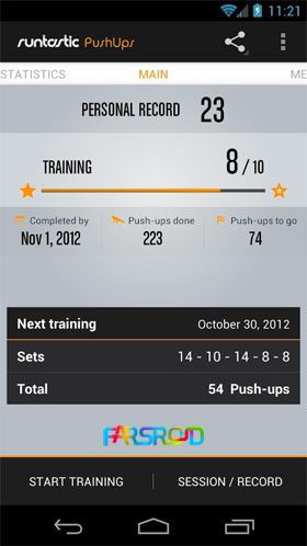 Runtastic Push-Ups PRO – 런타스틱 푸시업 PRO (프로) 1.12 3