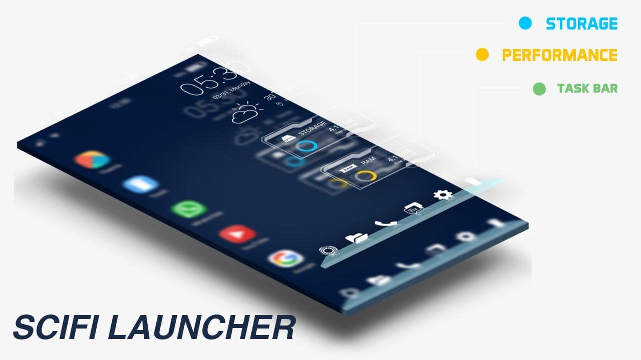 Sci Fi Launcher 2018 Style – 사이파이 발사기 2018 스타일 (잠금 해제) 1.6 6