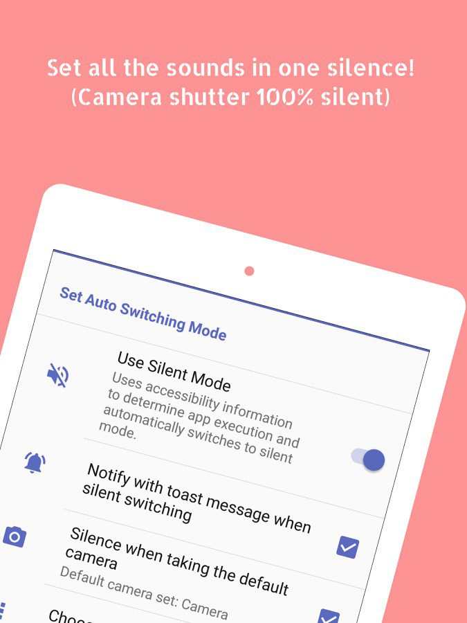 Silent Mode Pro (Camera Mute) – 사일런트 모드 프로 (카메라 음소거) (프로) 2.4.1 버그판 5