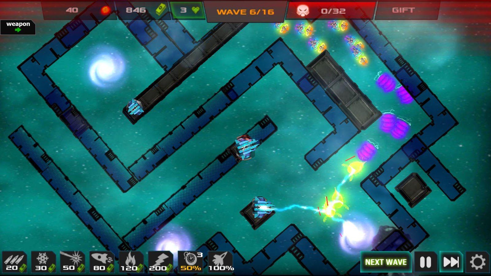 Strategy – Galaxy glow defense – بازی برج دفاعی “دفاع از کهکشان” اندروید – 전략 – 은하 빛 방어 1.1.5 버그판 5