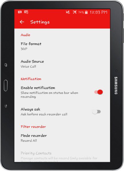 Super Call Recorder PRO – 슈퍼 콜 레코더 PRO (프로) 1.0 6