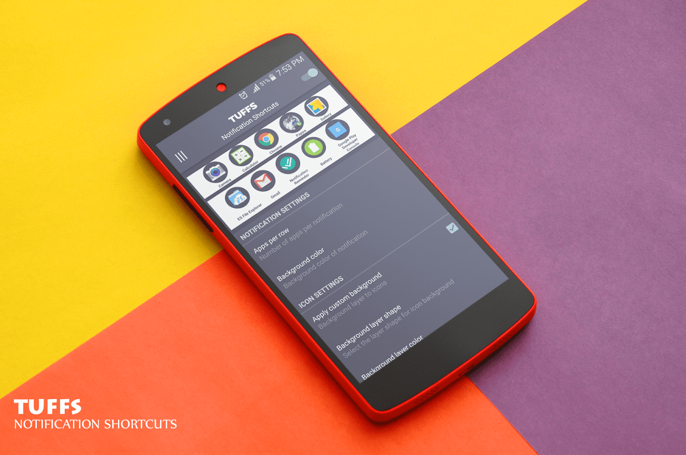TUFFS Notification Shortcuts FULL – TUFFS 알림 단축키 FULL 4.1 1