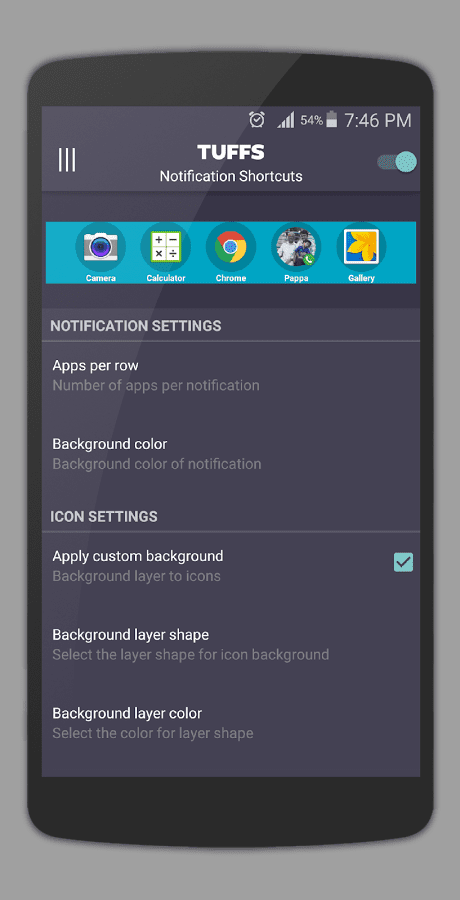 TUFFS Notification Shortcuts FULL – TUFFS 알림 단축키 FULL 4.1 3