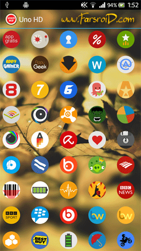Uno HD Multilauncher Theme – 우노 HD 멀티런처 테마 2.0 1