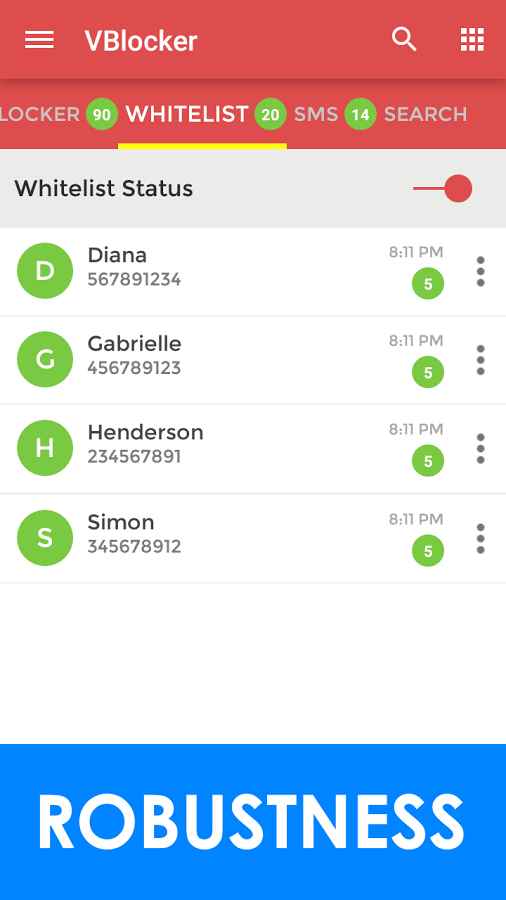 VBlocker: Call and Sms Blocker Premium – V블로커: 전화 및 문자 차단기 프리미엄 (프리미엄) 3.0.5 8