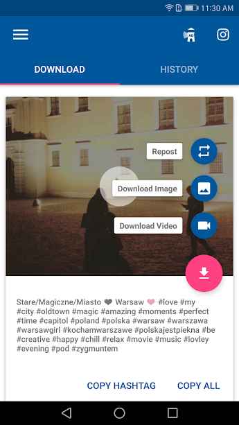 Video Downloader – for Instagram Repost App – 비디오 다운로드 – 인스타그램 리포스트 앱 1.1.98 버그판 1