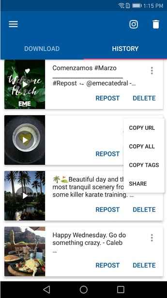 Video Downloader – for Instagram Repost App – 비디오 다운로드 – 인스타그램 리포스트 앱 1.1.98 버그판 3