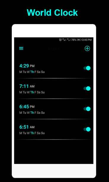 World Clock- Digital Alarm Clock & Stop Watch – 월드 시계 – 디지털 알람 시계 및 스톱워치 1.2 5