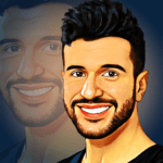 artista cartoon android logo