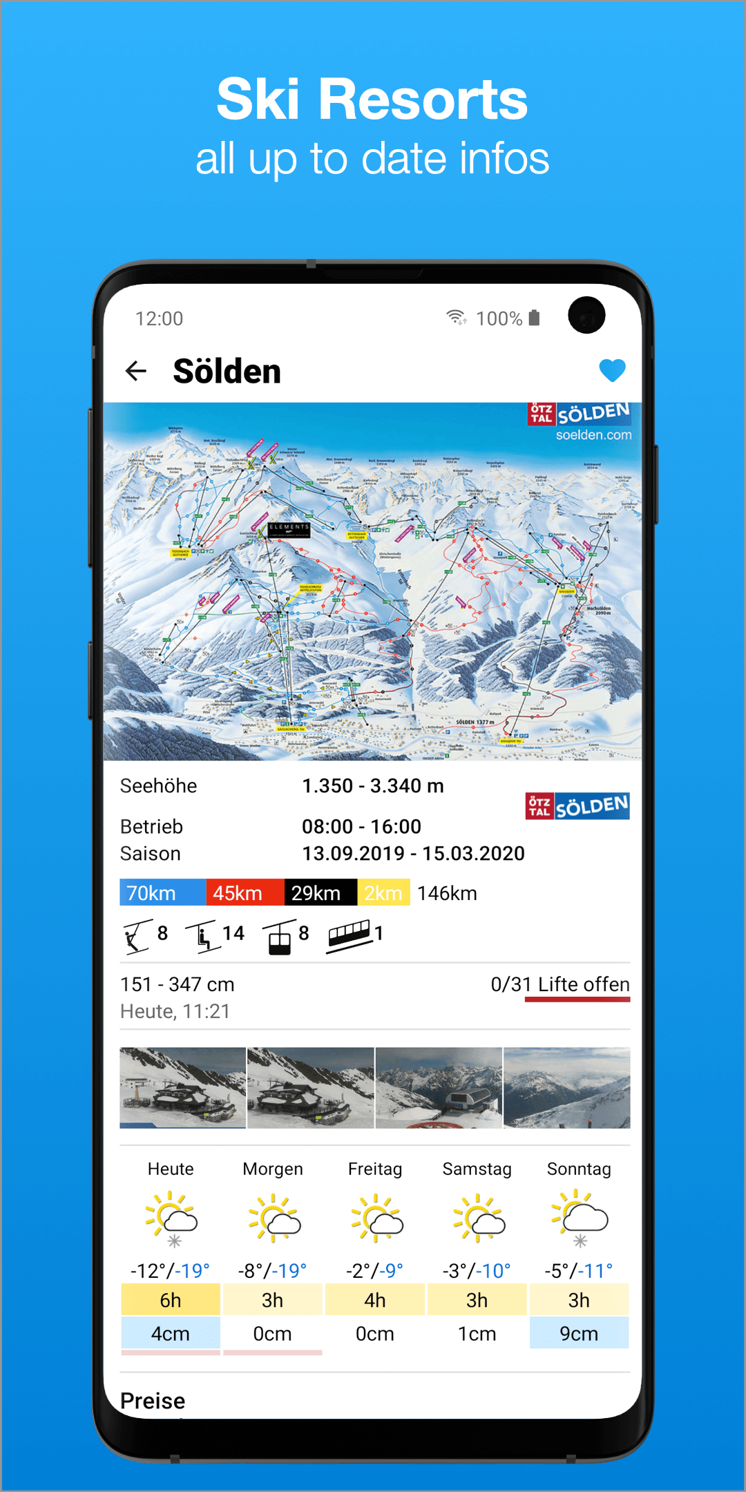 bergfex: Ski, Schnee & Wetter – 버그펙스: 스키, 눈 & 날씨 3.46 4