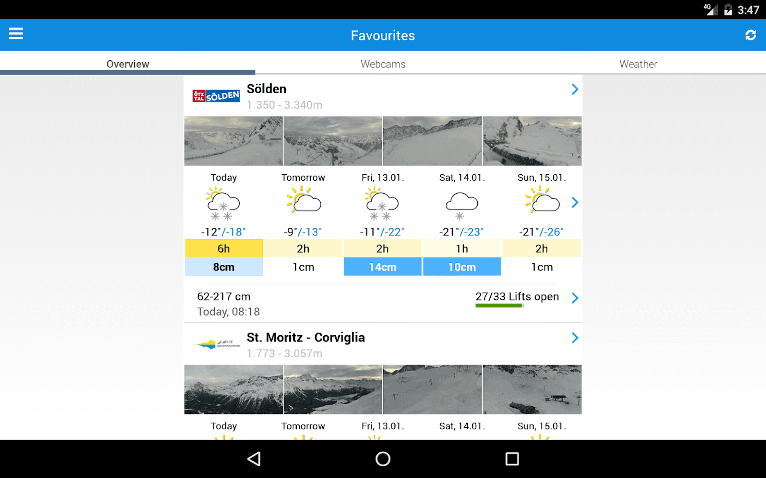 bergfex: Ski, Schnee & Wetter – 버그펙스: 스키, 눈 & 날씨 3.46 6