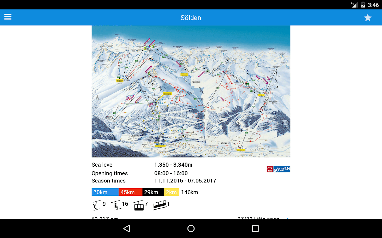 bergfex: Ski, Schnee & Wetter – 버그펙스: 스키, 눈 & 날씨 3.46 7